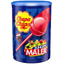 스페인 Chupa Chups 츄파춥스 3종 혀 페인트 롤리팝 막대사탕 캔디 100개입