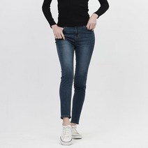 [잠뱅이] 여성) 쿨맥스 오비안밴드 바이오스톤워싱 스키니 핏(H)_AN1DSN274-DB