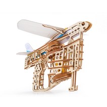 디바이노 [3D입체퍼즐] 유기어스 비행기슈터 목제 모형, 1개