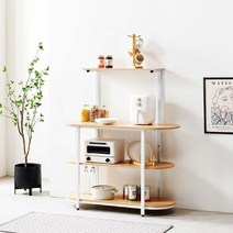 비엘 4단 주방수납장, 01.화이트 화이트(MW107W-W)