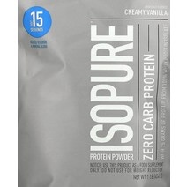 Isopure 프로틴 파우더 Zero Carb 크림 바닐라맛 454g, 1개