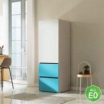CJ단독최저가 장인가구 플레이트 광폭 600 주방수납장, 민트