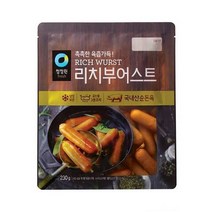 청정원 캠핑음식 리치부어스트 비엔나 소세지 아이들간식 야채볶음 어린이반찬 230g 2개 간단한요리 간편식, 32세트