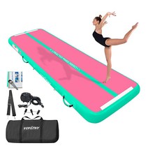 VOFiTNY 다목적 체조 에어 매트 40.6 x 16.6 x 20.3cm(1.. 정품보장, Pink/Green