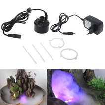 안개발생기 어항안개발생기 수조안개발생기 12led 20mm 금속 슈퍼 초음파 미스트 생