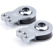 YoungRC RC 25T 서보 세이버 알루미늄 3홀 조절 가능한 하이 토크 서보 세이버 세트 1/10 RC 자동차 크롤, 한개옵션0