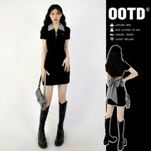 왕 리본 반전 뒷태 원피스