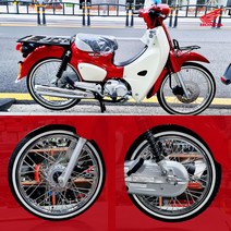 혼다 슈퍼커브110 튜닝용품 전년식 가능 비러버 백태타이어 앞/뒤 세트