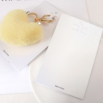 비즈아이 [9133-35]열쇠고리포장지 80*130mm 화이트 [5개]