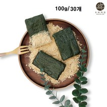 쑥 인절미 떡 쑥떡 국산찹쌀 해풍쑥 콩가루 떡 개별포장 한끼식사 식사대용식품, 30개