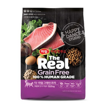 하림펫푸드 어덜트용 더리얼 캣 그레인프리 크런치 참치 건식사료, 3개