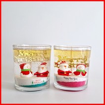 (9온즈 2개만들기) 레드산타-크리스마스 양초 젤캔들 키트 만들기(270ml/2), 블랙체리, 블루
