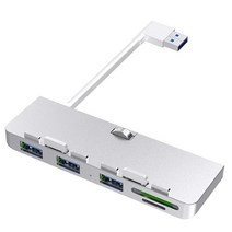 Rocketek 알루미늄 합금 USB 3.0 허브 Imac 21.5 27 PRO Slim Unibody 컴퓨터 용 SD/TF 카드 리더기가있는