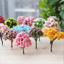 DIY 미니정원 나무모형 건축 디오라마 재료 미니어처, D 백일홍나무