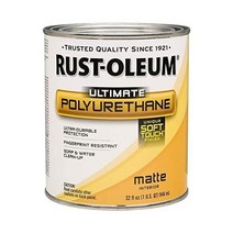 러스트올럼 260165 얼티밋 폴리우레탄 1쿼트 매트, Matte, 1 Quart