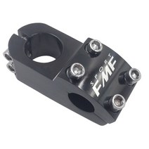 FMFXTR BMX 자전거 줄기 22.2mm 핸들 바 28.6mm 포크 고정 기어 알루미늄 합금 CNC, 검은색