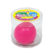 맘스터볼 싱글( 분홍 ) / 키즈맘아트 말랑이 소프트볼 야광볼 슬라임 끈끈이볼 끈적이볼 액체괴물 글로블스 심쿵란 찐득볼 찐득이볼 스퀴즈 유아 물감 미술 집콕 놀이 엄마표미술 홈스쿨