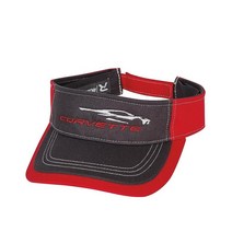 2020 Corvette Gesture Visor - C8 Next Generation Hat 빨강/Gray 128000, Red/Gray