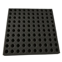수경 화분 재배 스펀지 스타터 원예 부자재 키트 매쉬 포트 100pcs 화이트 모종 스폰지 토양 수경 보육 냄, 02 Black
