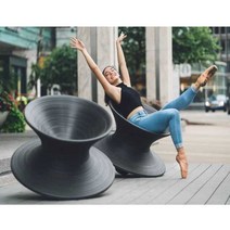 스펀 체어 팽의 의자 인테리어 라운지 오뚜기 카페, 그레이 L