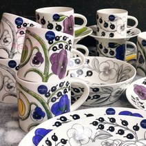 Arabia 아라비아핀란드 파라티시 티컵 접시 머그 주전자 다양한 구성, 26.옐로우 탱크 430ml