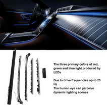 64 색 LED 액티브 앰비언트 조명 키트 교체용 메르세데스-벤츠 s-클래스 W223 짧은 휠베이스 2021 이후 모, 한개옵션0