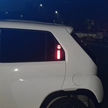 [럭키카] 현대 캐스퍼 2열 도어캐치 손잡이 리플렉터 반사 스티커 자동차 튜닝 용품, 화이트