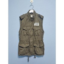 여2183 블루크래프트정품 춘하추 야상 조끼 중고 코딱지구제