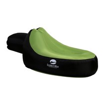 빈백 소파 휴대용 에어 쇼파 캠핑 아웃도어, 그린블랙빅사이즈