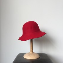 리본 행사 패션 작은얼굴 노인 우아한 베레모 털 약혼식 블랙 가을