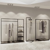 다용도 철제선반행거, 블랙