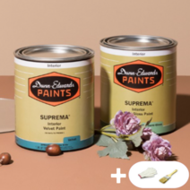 [최고급페인트]던에드워드 1L 친환경 수입페인트 벽지용 방문용, 무광946ml(천정/벽지)