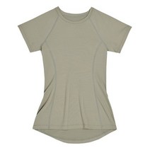 안다르 ANDAR 에어터치 페이스 숏슬리브_솔리드 옐로우카키