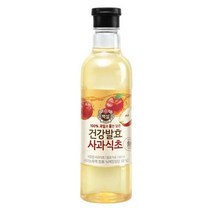 CJ제일제당 시큼한 신맛 백설 건강발효 사과식초 500ml 발효식초 풍미 요리 재료, 2개