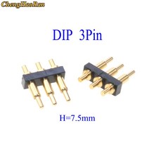 ChengHaoRan 1pcs SMT DIP 포고 핀 커넥터 Pogopin 배터리 스프링로드 접촉 테스트 프로브 전원 충전 헤더, 11 DIP 3P 7.5mm