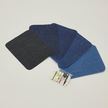 대님 청바지 수선패치 직사각형