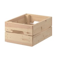 이케아KNAGGLIG 크나글리그 나무 수납함 우드 수납 상자 박스, 23x31x15cm