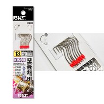 백경 유선형 모듬 바늘 채비 BK-395 도다리채비, 13호-3호-60cm