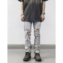 라이트블루 무파진 팬츠 청바지 pants [스트릿 명품 편집샵 람스]