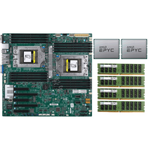 마이크로 h11dsi nt 마더보드 2x amd epyc 7601 cpu 4xsamsung 16gb 2133mhz rams ddr4 ecc, 램