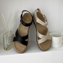 여성 스트랩 샌들 편한 여름 신발 2color