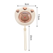핫팩 충전식 미니손난로 귀여운 고양이 발톱 모양의 핸드 워머 usb 전기 손 히터 겨울, 하얀, 2400mAh