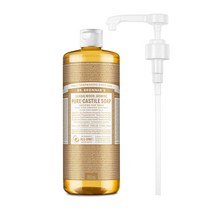 닥터브로너스 퓨어 캐스틸 솝 샌달우드 950ml + 전용펌프, 단품