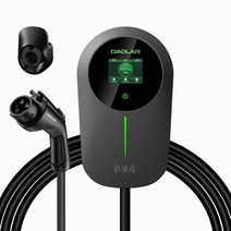 Daolar EV 충전기 월박스 40A J1772 레벨 2 전기 자동차 25 피트 케이블 충전 스테이션 x RFID 카드 9.6KW 694816, 11KW 48A 7.5M 694816