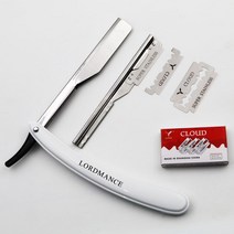 클래식면도기 클래식안전면도기 스트레이트 바버 에지 면도기 1 세트 남성용/여성용 접이식 칼 제모 도구, 한개옵션0