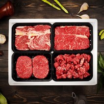 안동바른한우 1등급 한우 구이정육가족세트5호 1.6kg 등심400g+채끝살400g+불고기400g+국거리400g