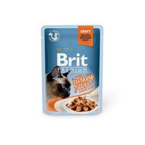 브리트 캣 프리미엄 파우치 습식사료 그레이비, 84개, 85g, 칠면조