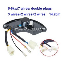공장 AVR 자동 전압 조정기 정류기 가솔린 발전기 2-3KW 5KW 6.5KW 6-7KW 8KW 단상/삼상, 06 5-6kw 7wires 2plugs