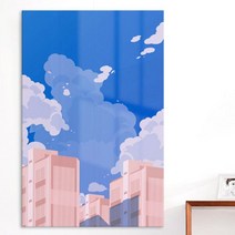 [천삼백케이] [꾸밈] tm900-아크릴액자도시일러스트(대형)