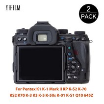 화면보호기 모니터 시계 카메라 2Pcs 펜탁스 K1 마크 II KP KS2 K70 K3 K5 K5IIs Q10 645Z 카메라 화면 보, KP K-S2 K-70